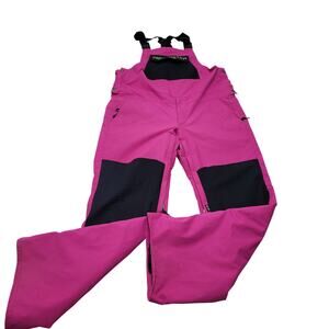 Airblaster Freedom Series Bib snow overalls Ski snowboarding pink large